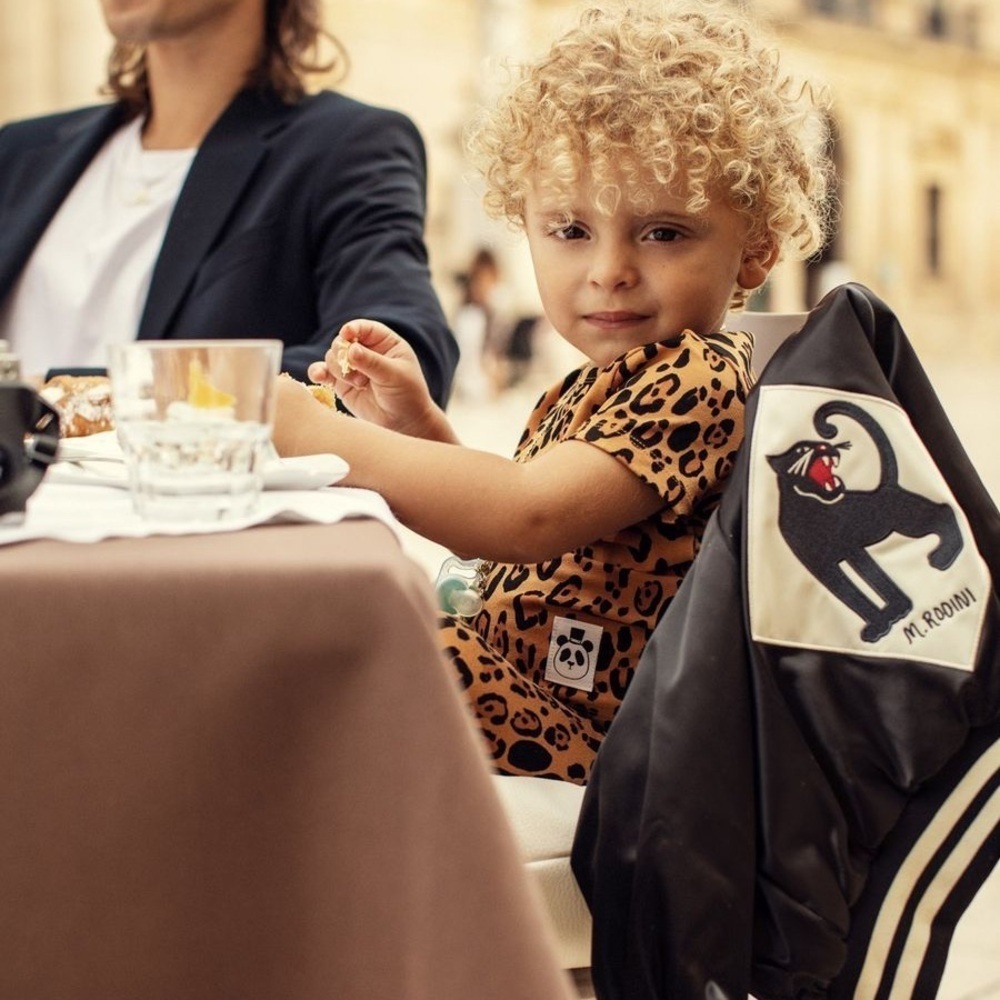 Mini Rodini Basic Leopard Tee Shirt, size 7-9